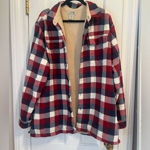LL Bean Plaid Fleece